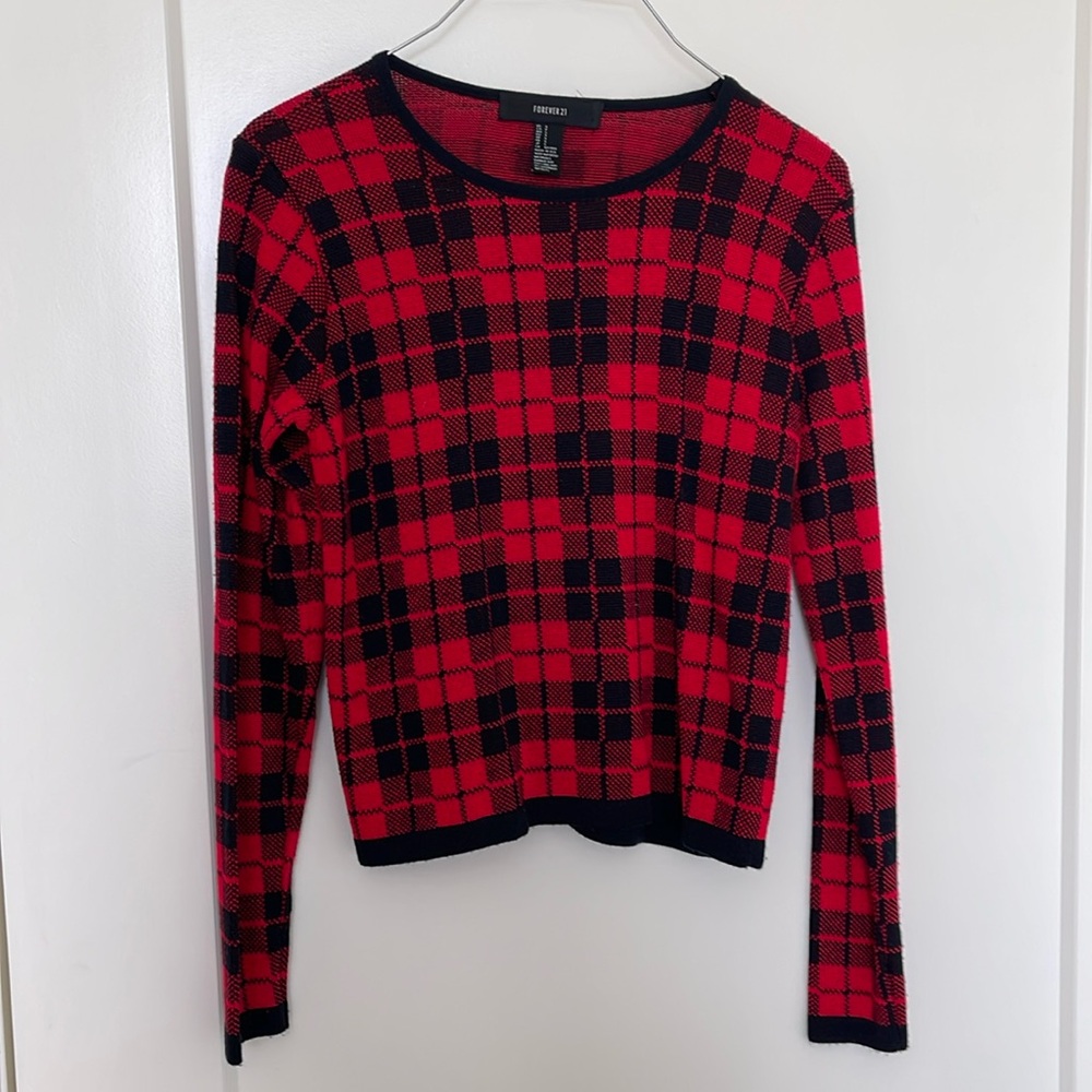 Plaid sweater